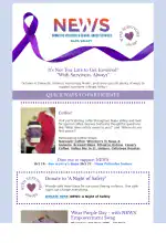 "With Survivors, Always" - NEWS Domestic Violence Awareness Month💜